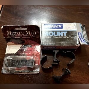 Weaver Scope Mount for Rifle/Pistol & Muzzle Mitts